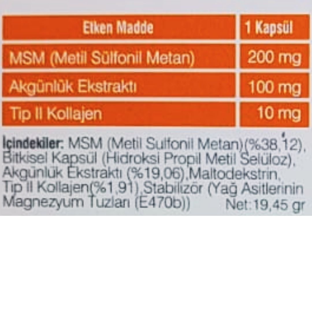 CC II Takviye Edici Gıda 30 Kapsül