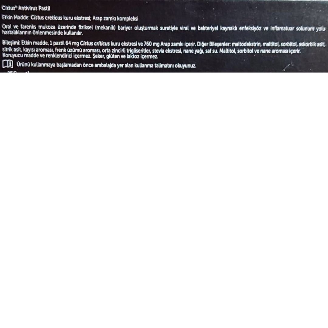 Cistus Antivirus Pastil 10'lu