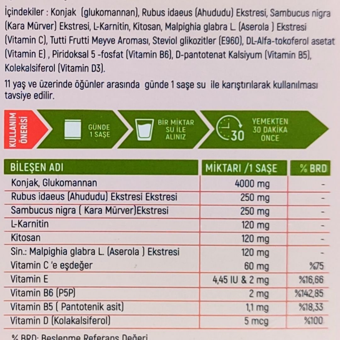 Goodday Max Glucomannan 30 Saşe