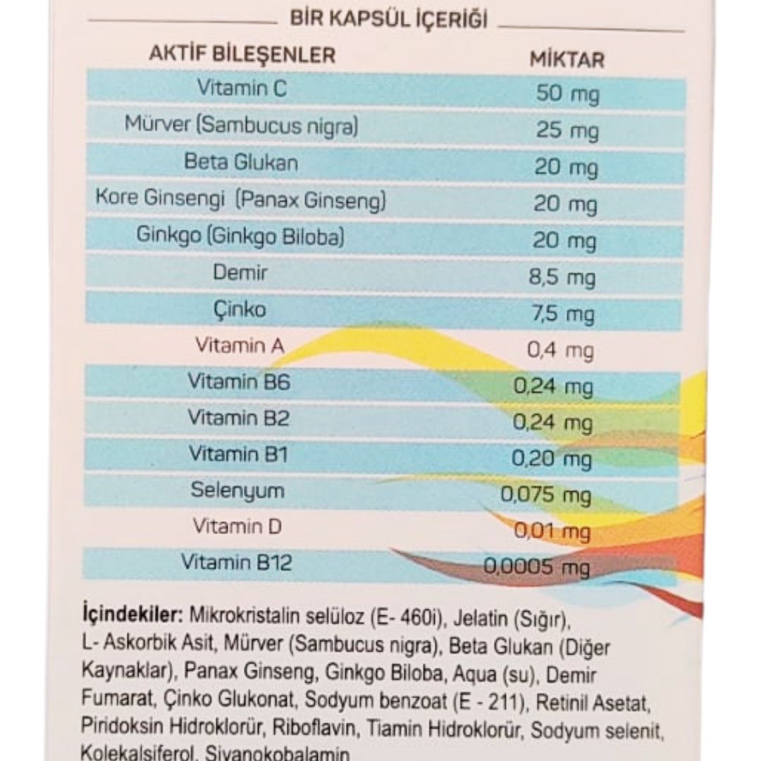 Max Immun Takviye Edici Gıda 40 Kapsül