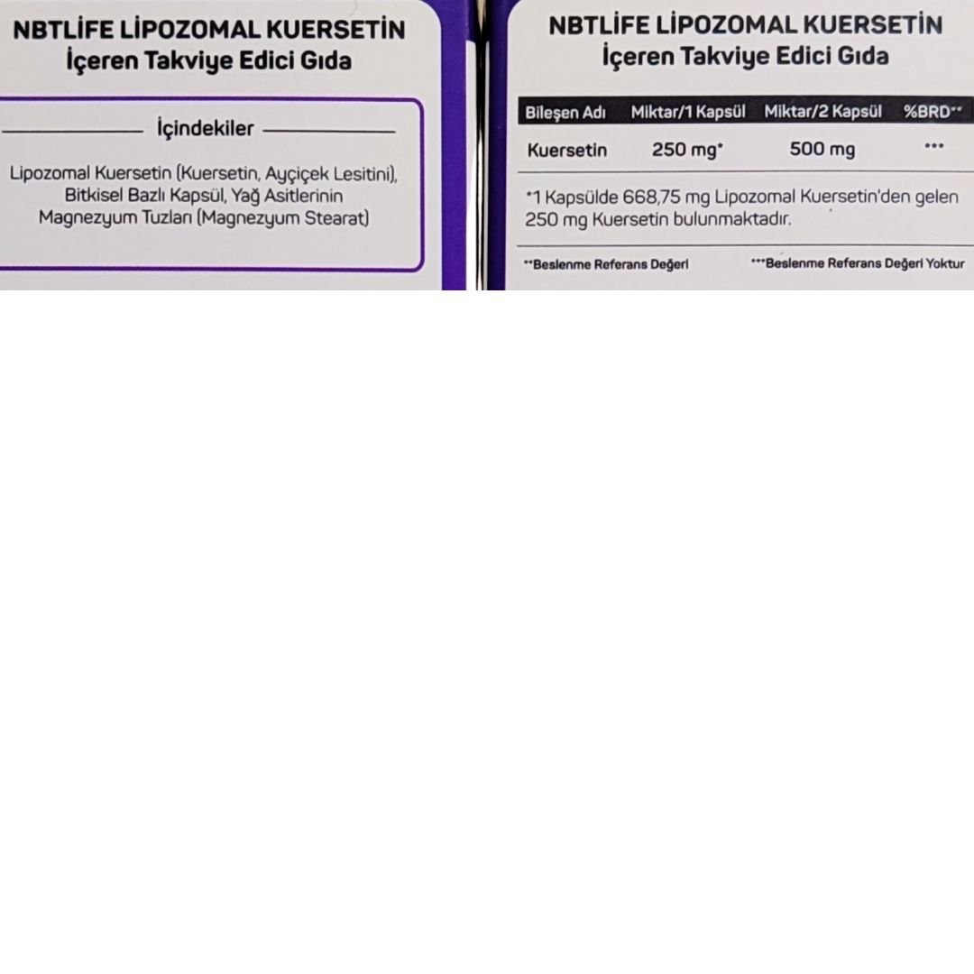 NBT Life Lipozomal Kuersetin 30 Kapsül