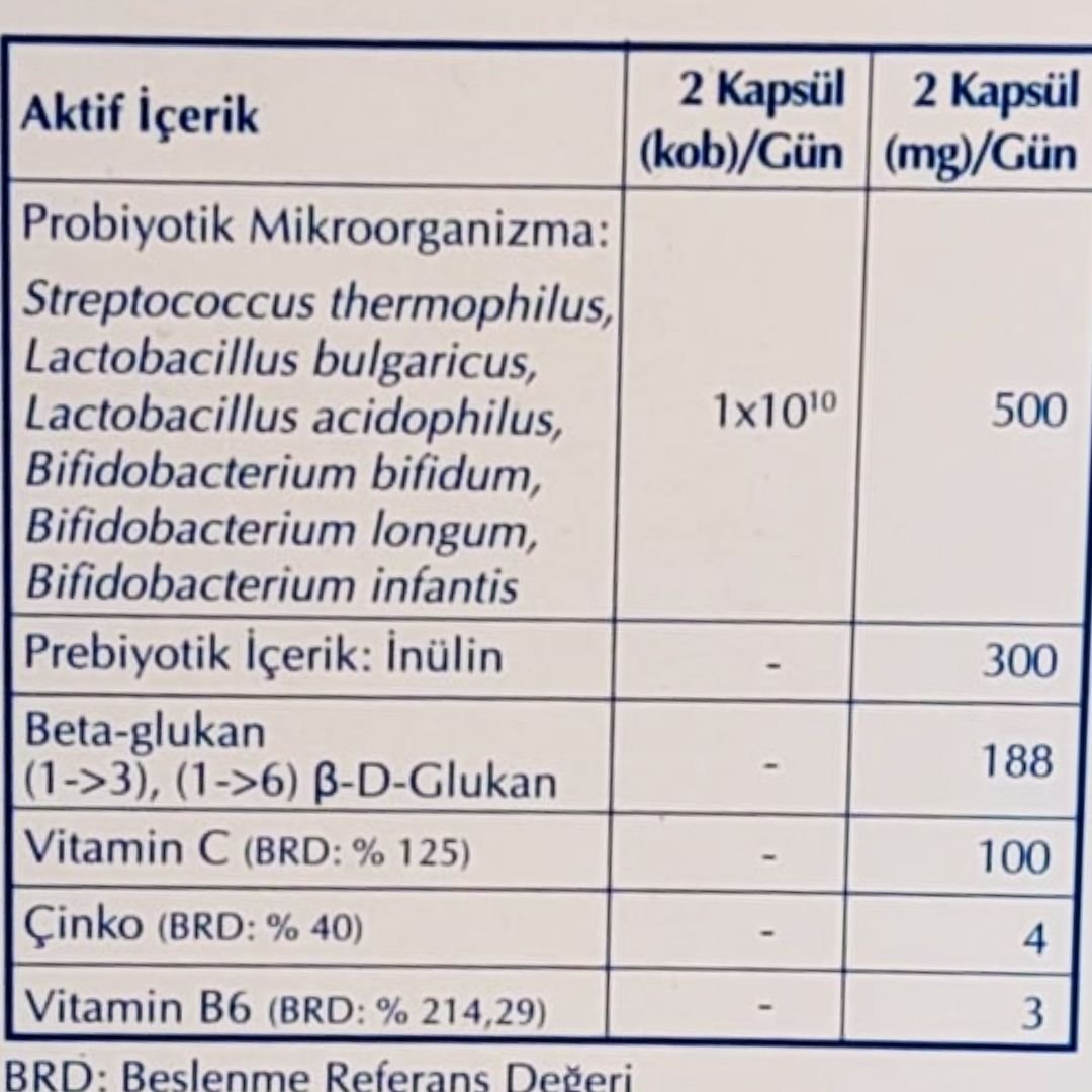 NT Biotic Glucan 60 Kapsül