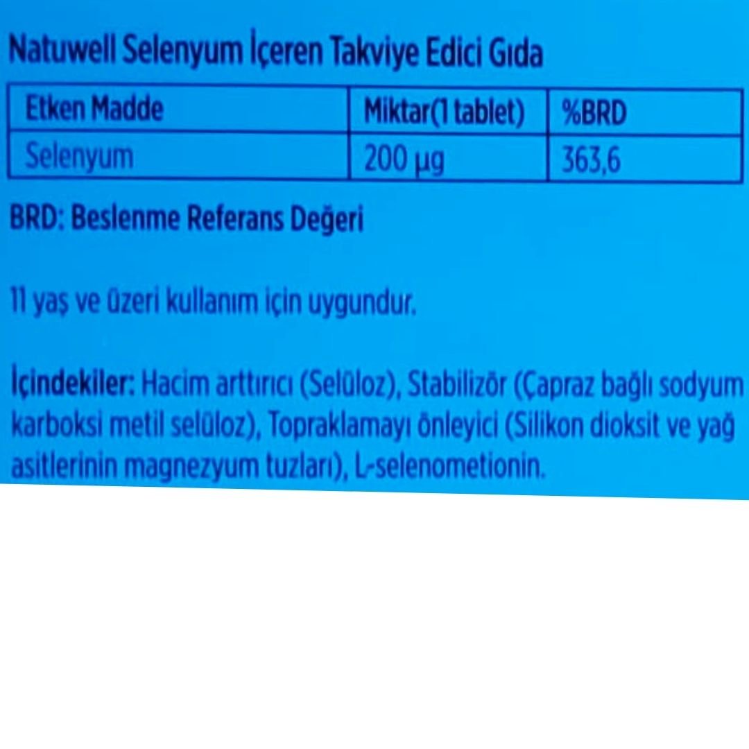 Natuwell Selenyum 200UG 45 Tablet