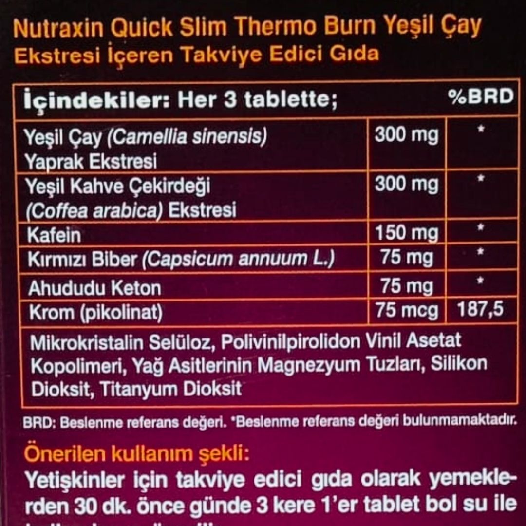 Nutraxin Quick-Slim Thermo Burn 60 Tablet