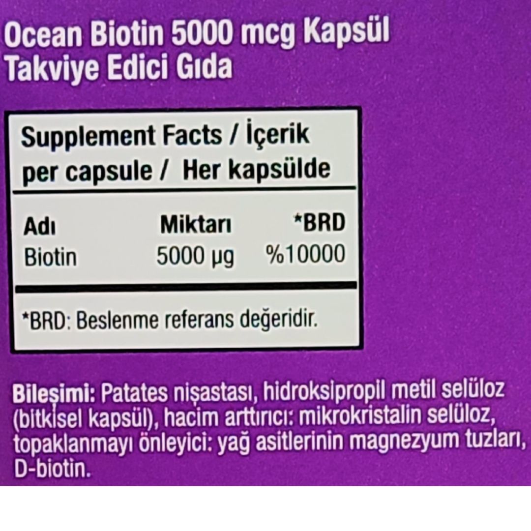 Ocean Biotin 60 Kapsül