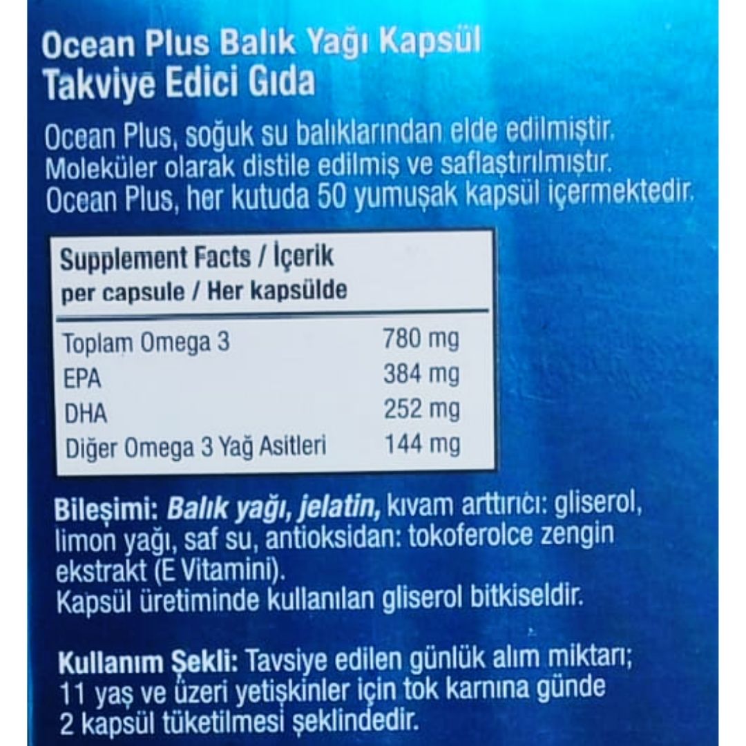 Ocean Plus 1200 mg 50 Kapsül