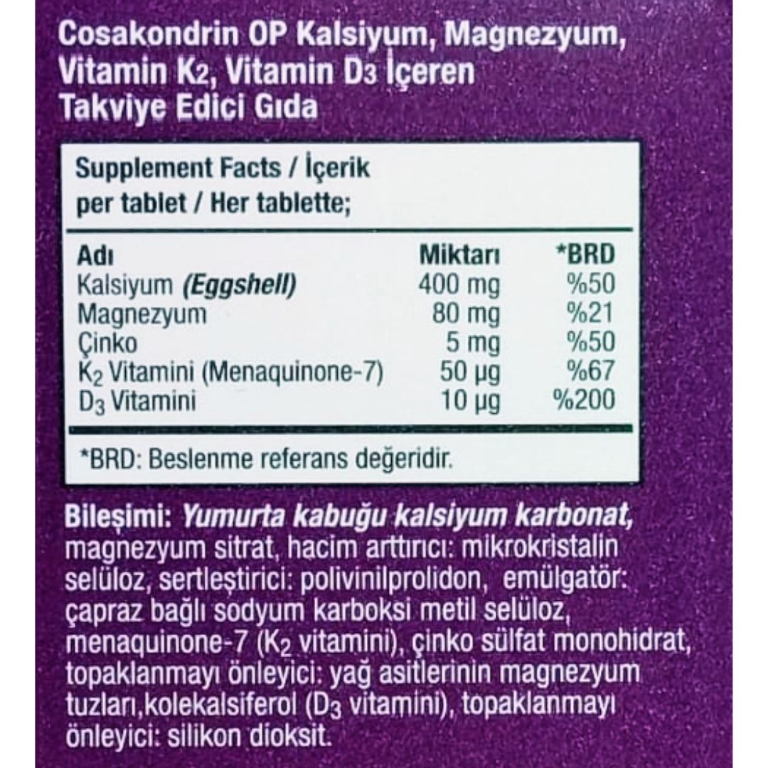 Orzax Cosakondrin-Op 30Tablet