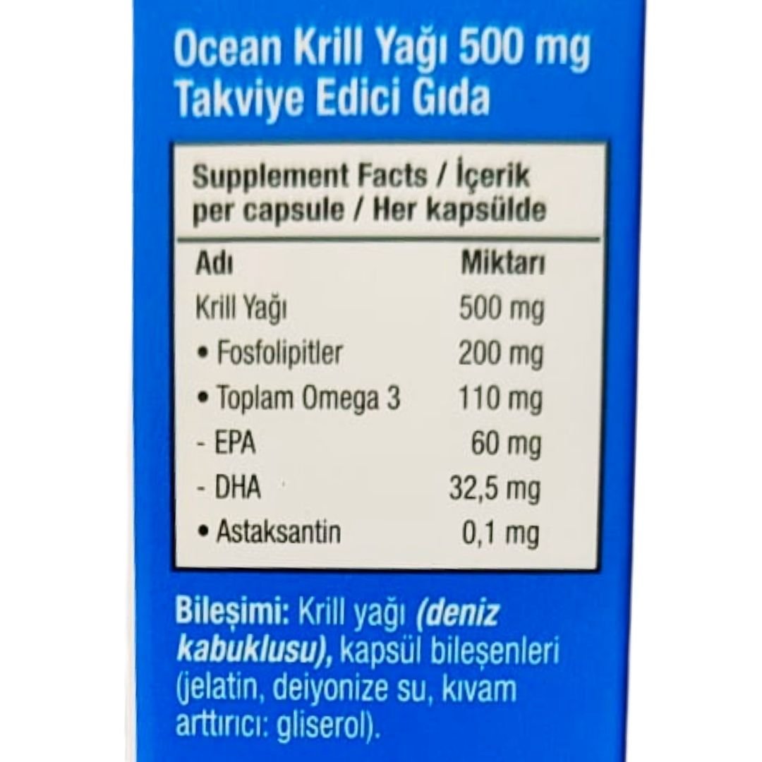 Orzax Ocean Krill Oil 30 Kapsül