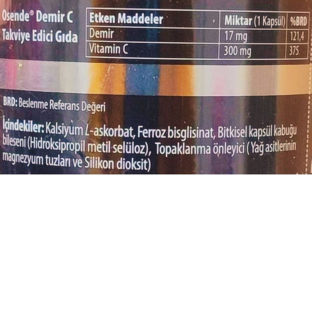 Osende Demir C 60 Kapsül