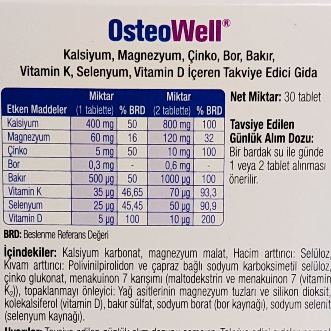 Osteowell 30 Tablet