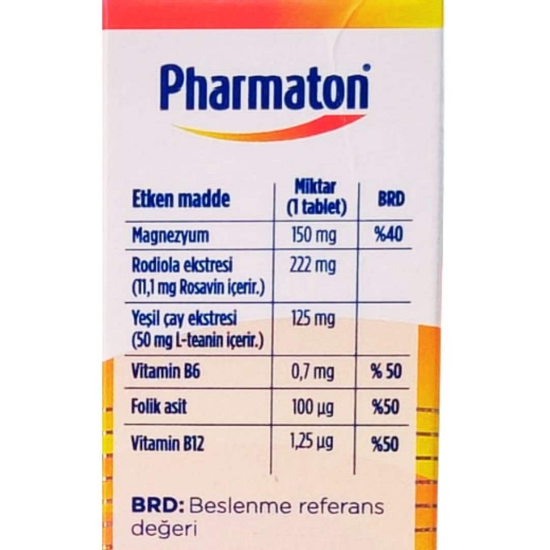Pharmaton RLX Takviye Edici Gıda 30 Çift Kaplı Film Tablet