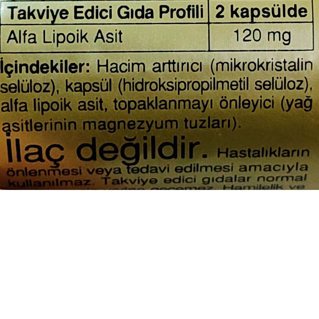 Solgar Alpha Lipoic Acid 60 mg 60 Kapsül