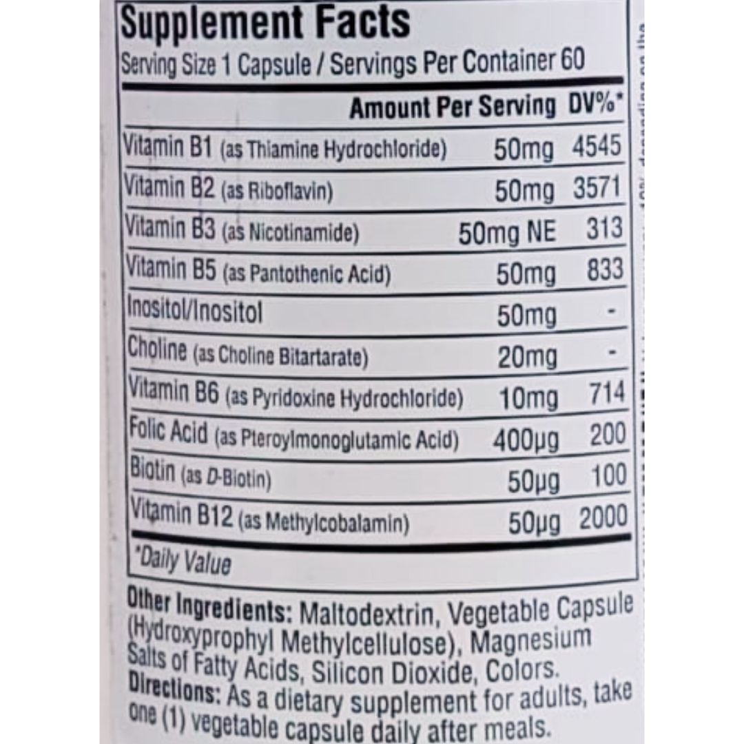Suda Vitamin B-50 Complex 60 Kapsül
