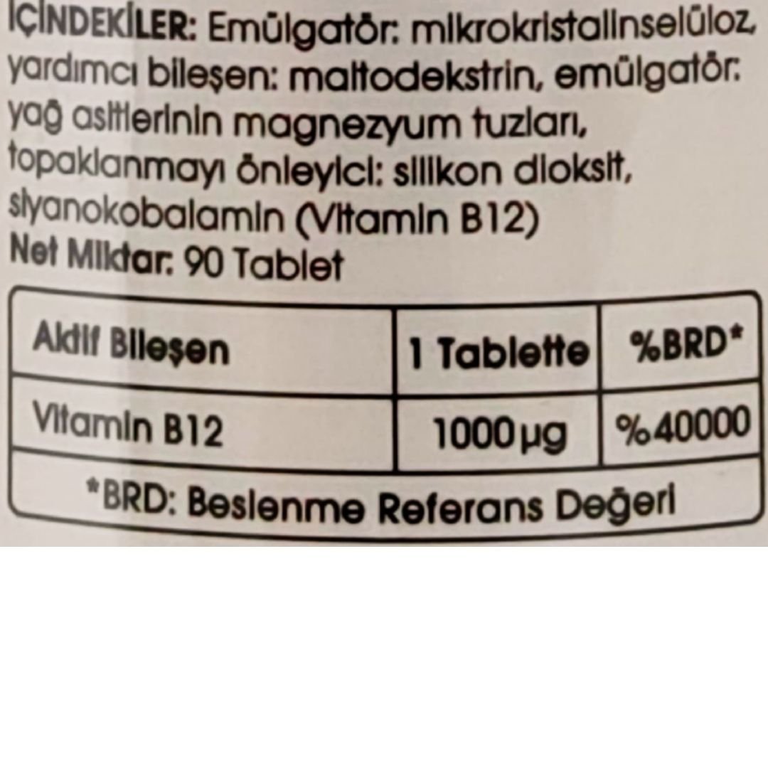 Voonka Vitamin B12 90 Tablet