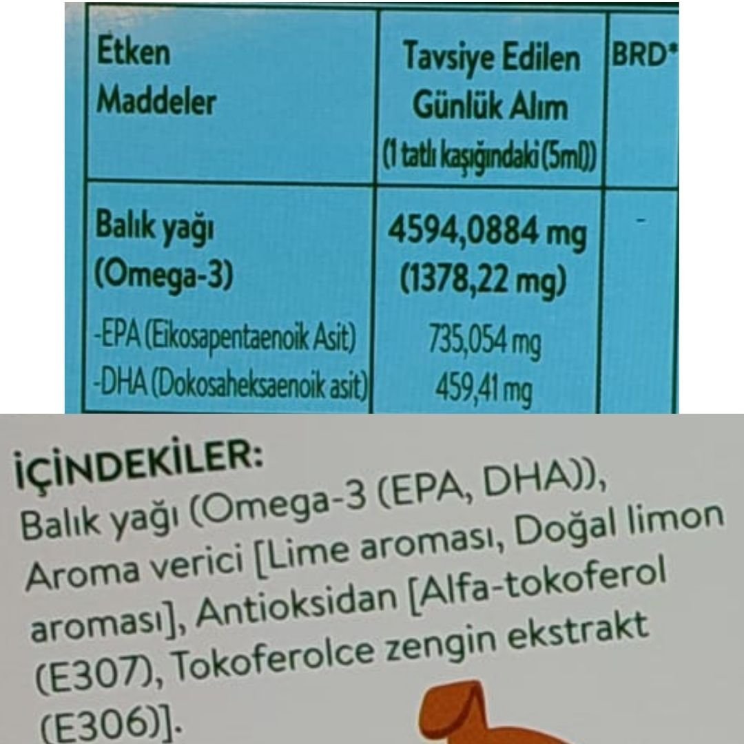 Youplus Kids Omega-3 150 ml Takviye Edici Gıda