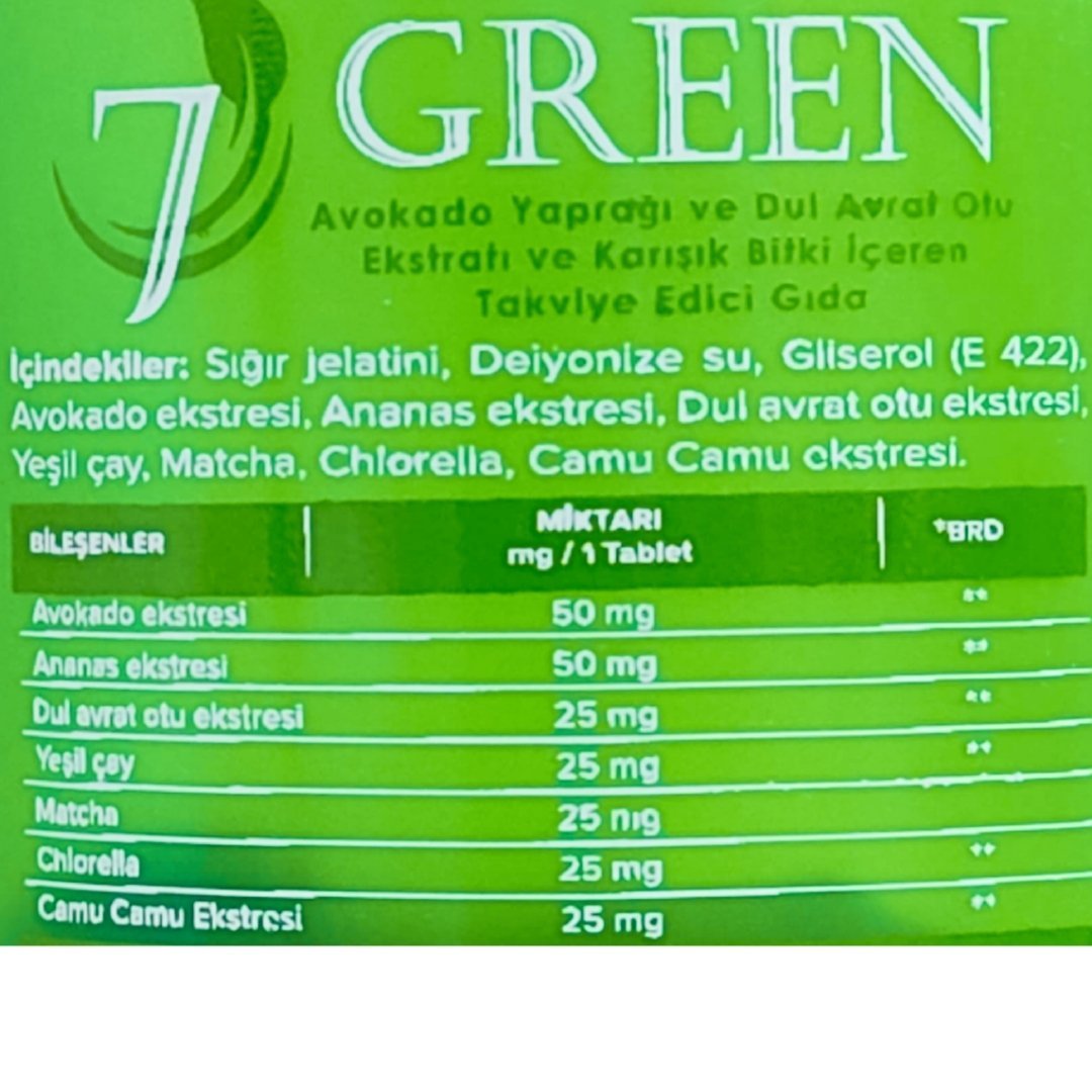 7 Green Soft Jel 30 Adet Kapsül