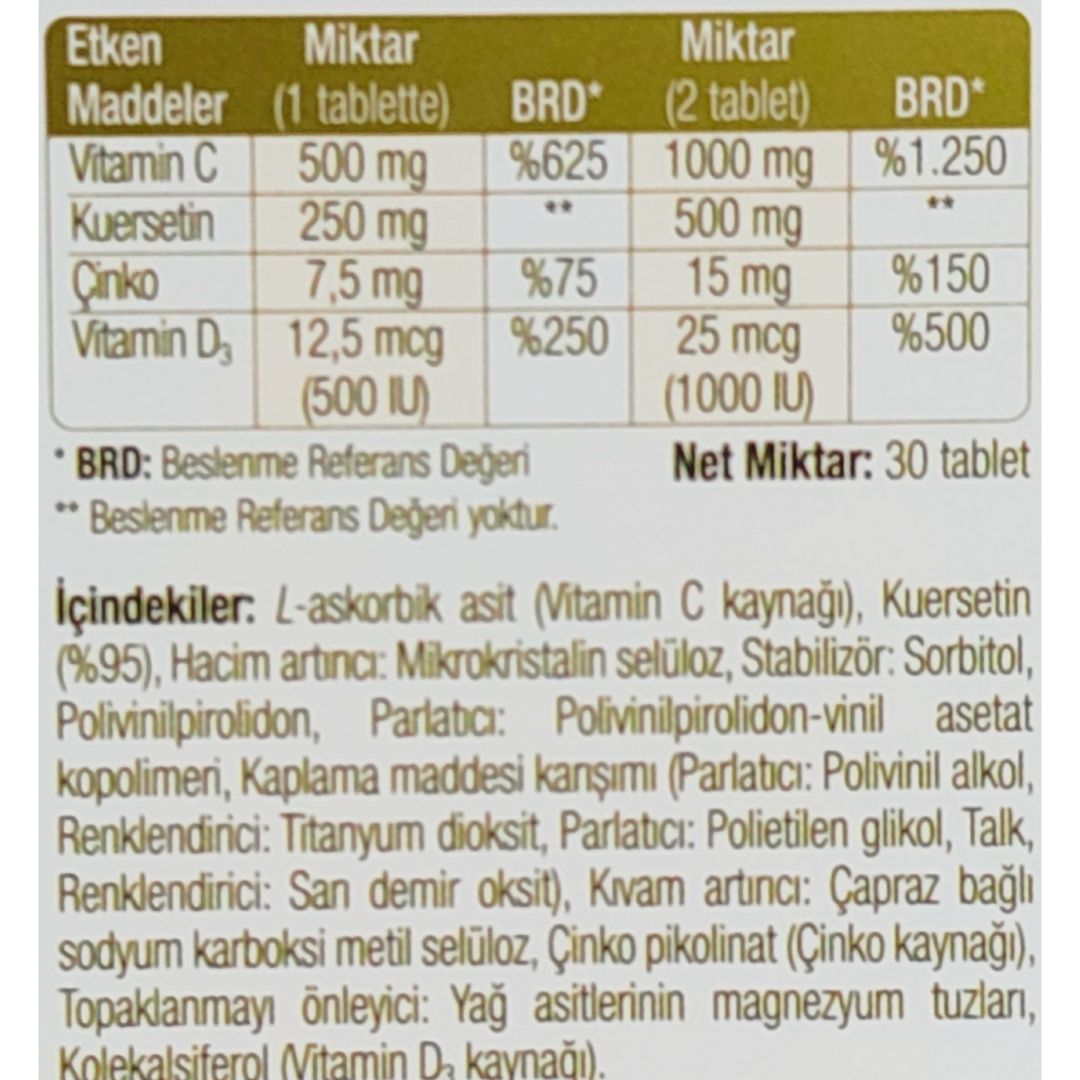 Arwell Quercetin 30 Tablet