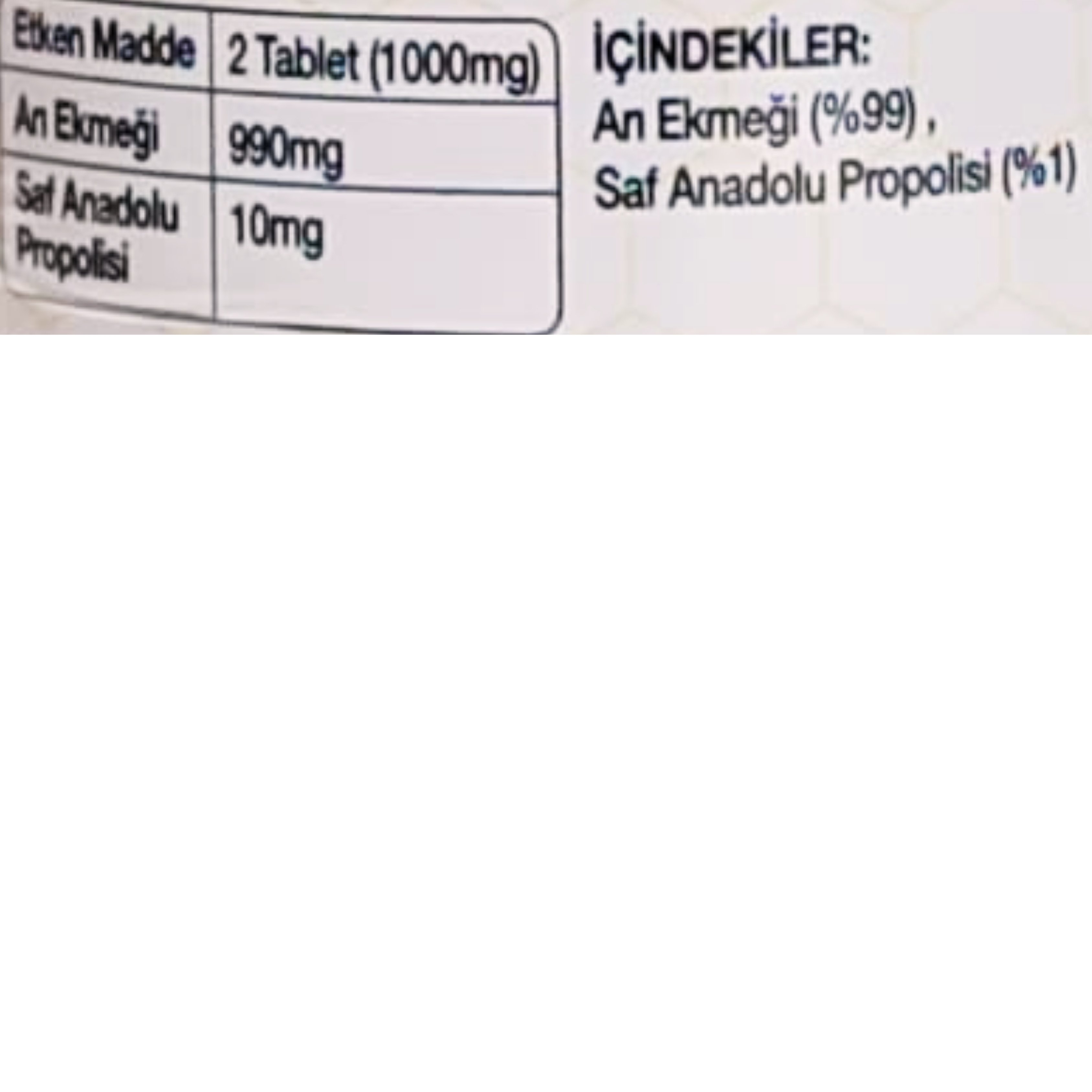 Bee'o Up Arı Ekmeği ve Propolis 120 Emme Tablet