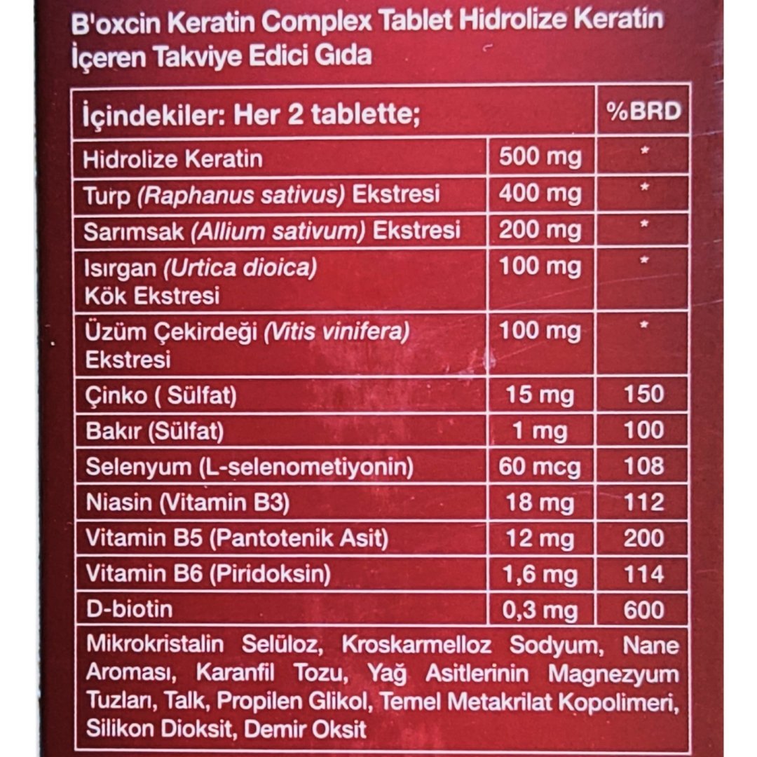 Bioxcin Keratin Complex 500 mg 60 Tablet