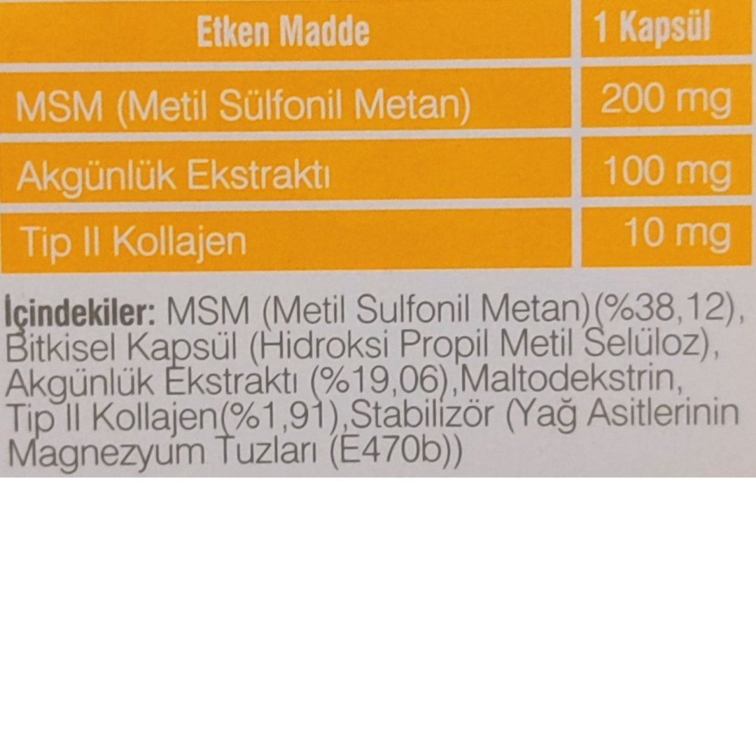 CC II Takviye Edici Gıda 30 Kapsül