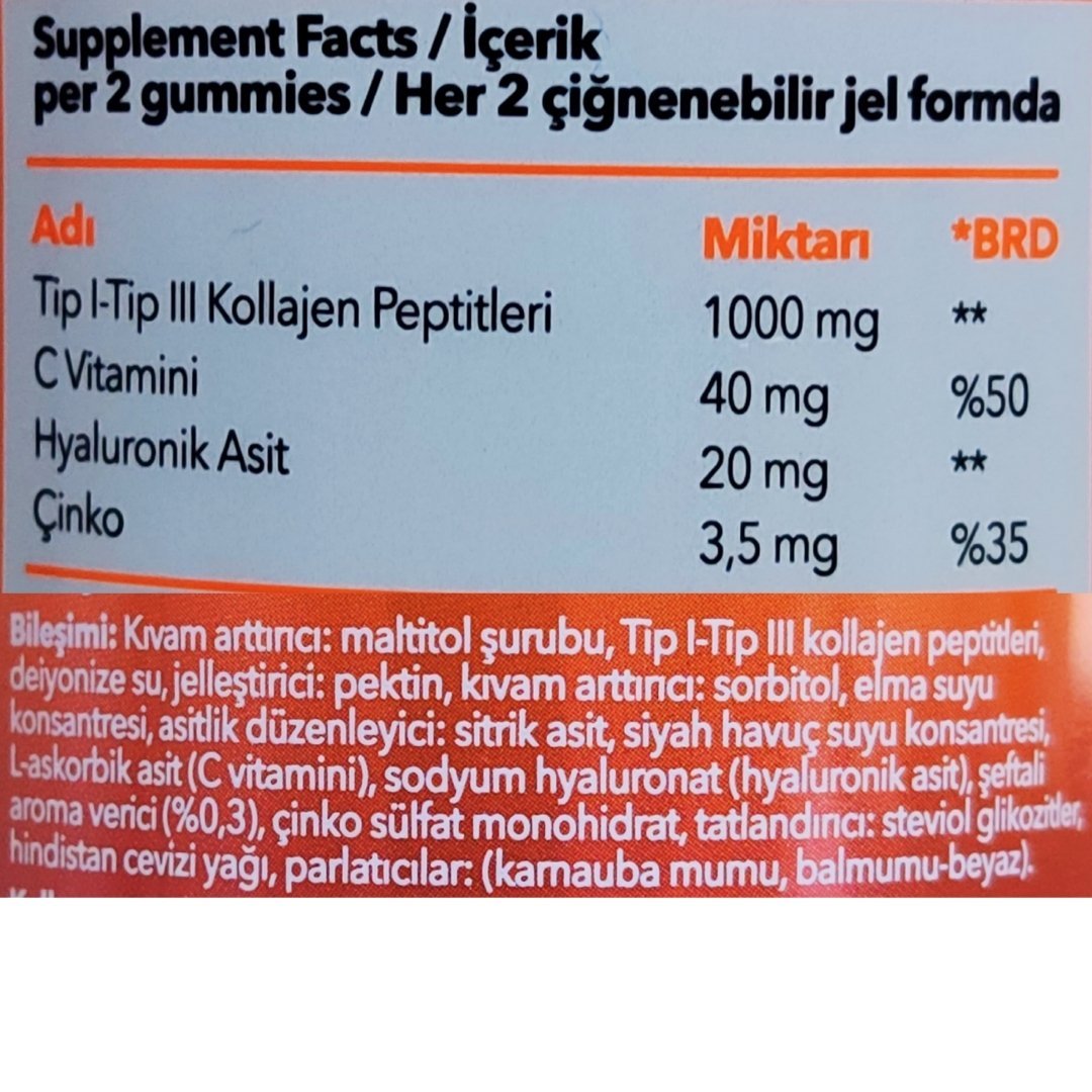 Day2day The Collagen Beauty Gummies 60 Çiğnenebilir Jel Form