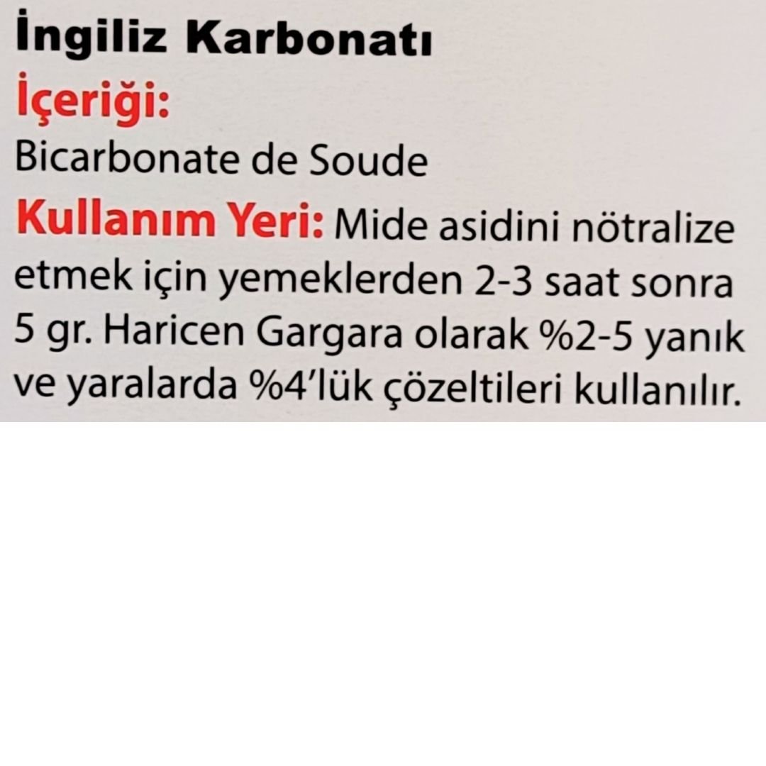 Dermolife İngiliz Karbonatı 100 gr - 20x5gr poşet