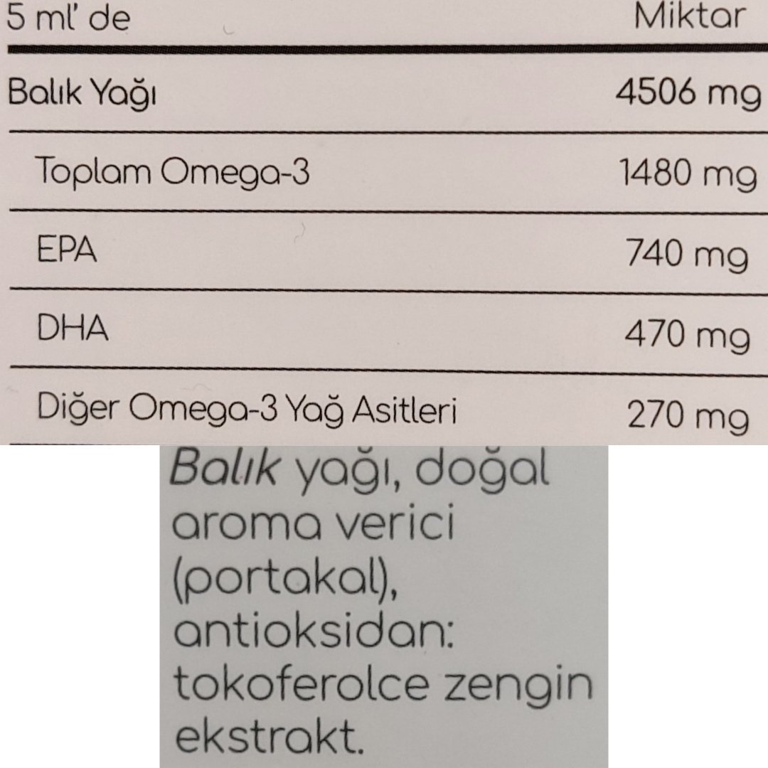 Dr. Thomson Omega-3 Fish Oil Portakal Aromalı 150ml