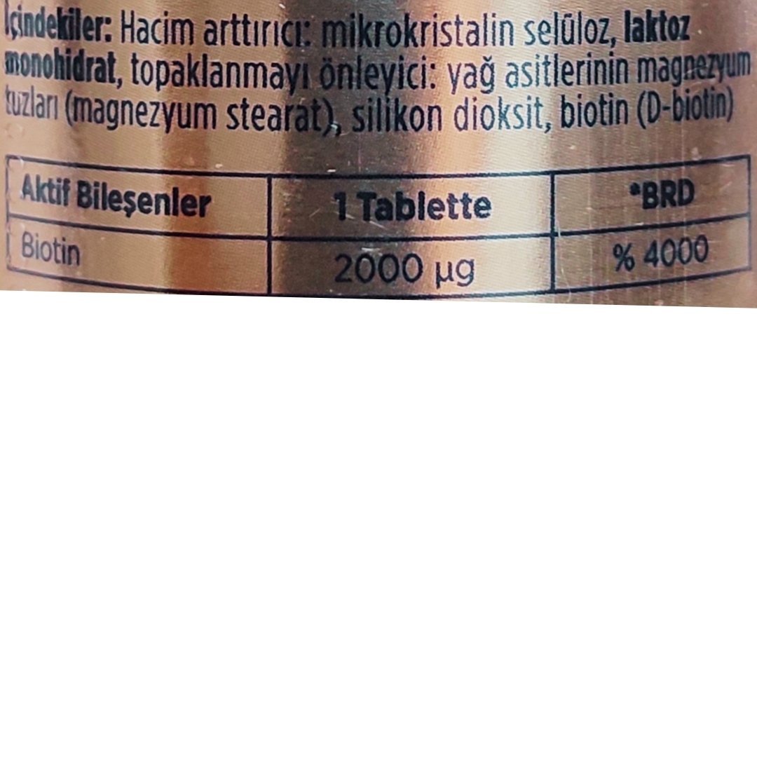 Dynavit Biotin 2000 mcg 100 Tablet
