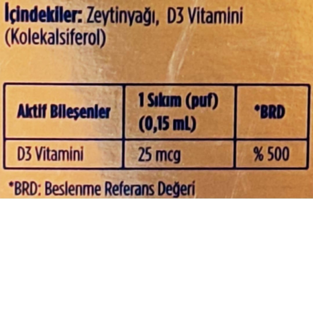 Dynavit Vitamin D3 1000 IU Sprey 20 ml