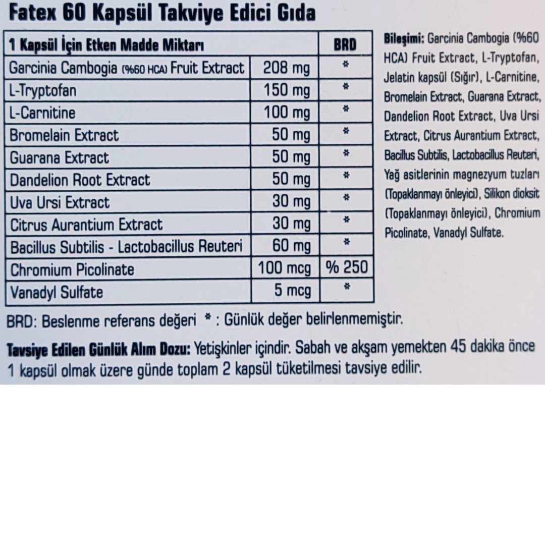 Fatex 60 Kapsül