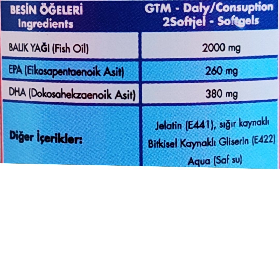 Fisho Balık Yağı 1000 mg 60 Kapsül