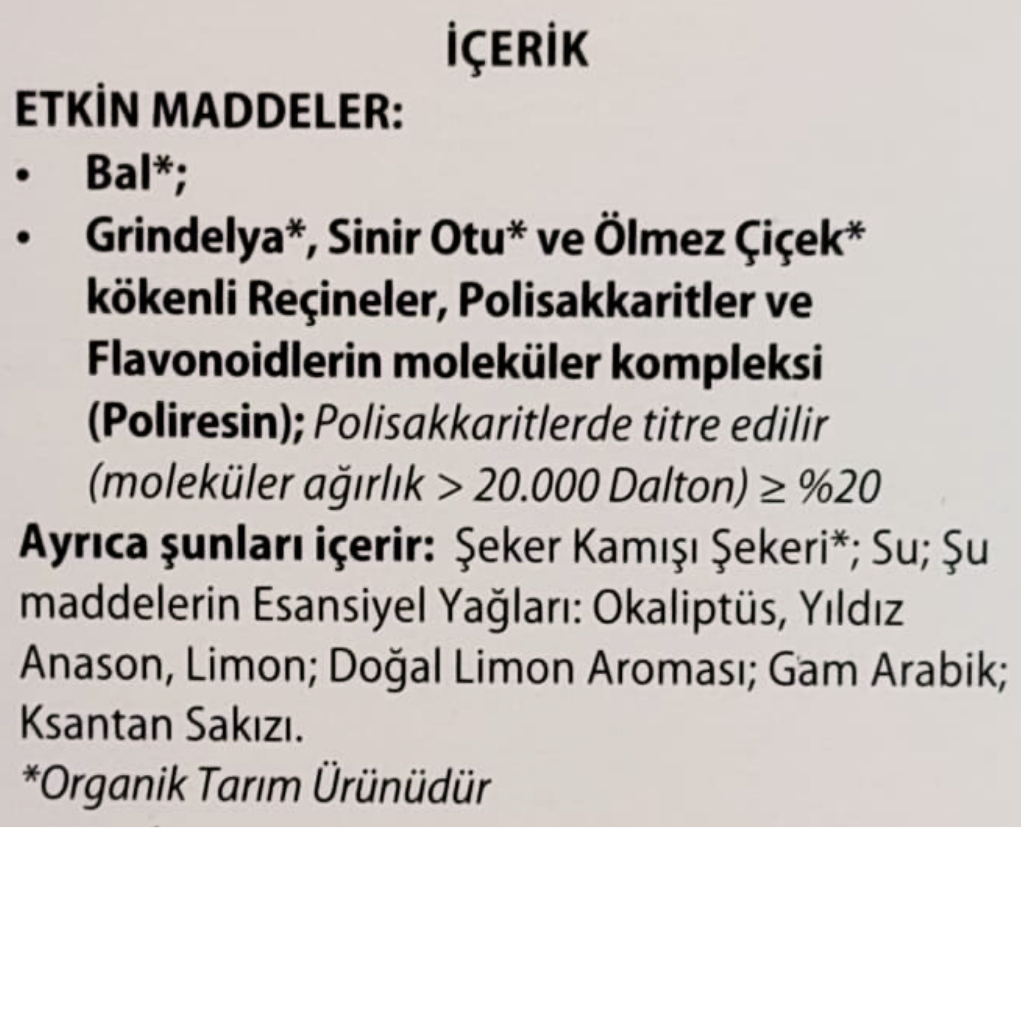 Grintuss Şurup Yetişkin 128 gr