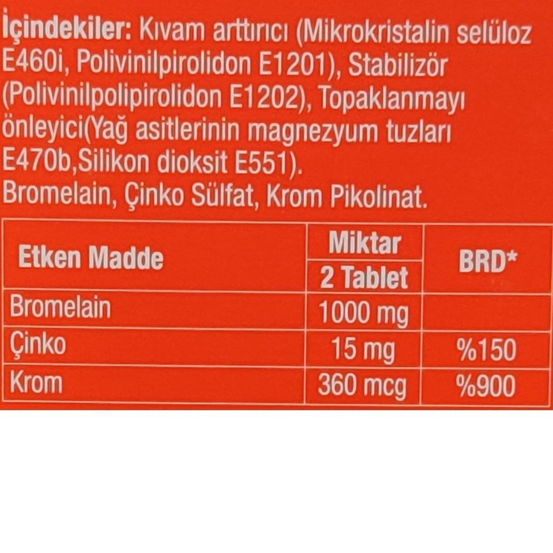 Humanis Bromelain + Krom 60 Tablet