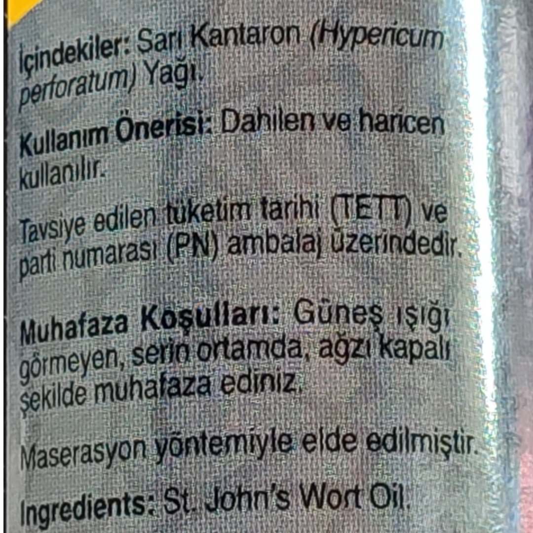 Hünnap Sarı Kantaron Yağı 100 ml