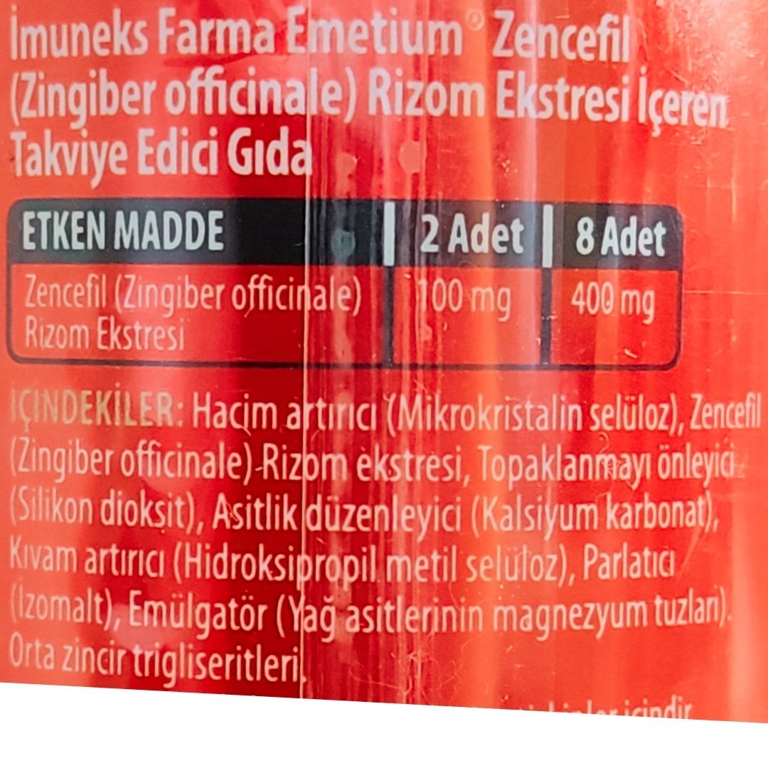 İmuneks Emetium 50 mg 15 Tablet