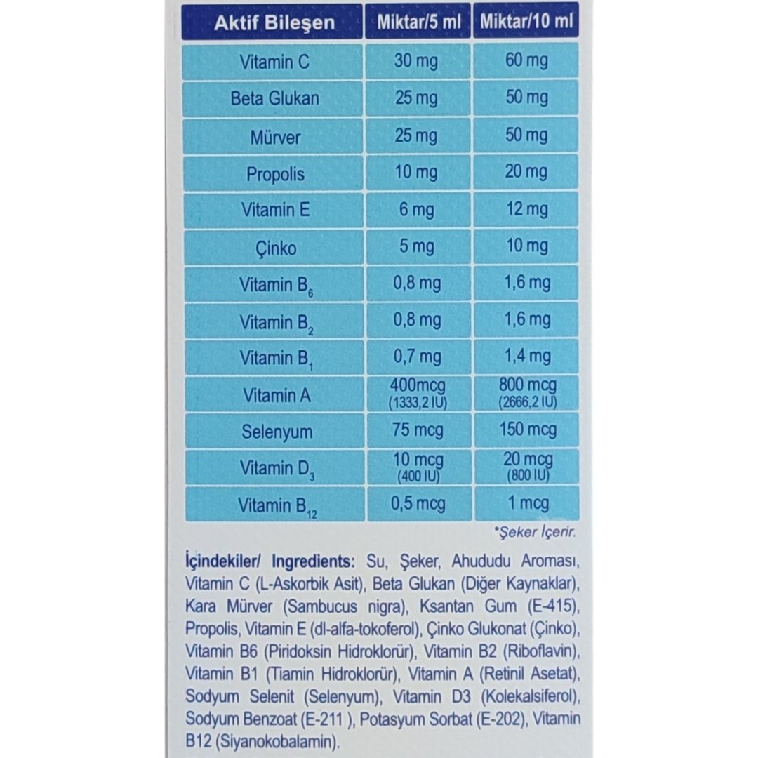 Max Immun Multivitamin Sıvı Takviye Edici Gıda 150 ml - Şurup