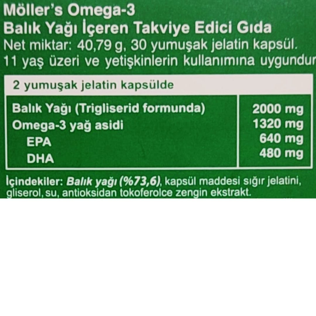 Möller's Omega-3 30 Kapsül
