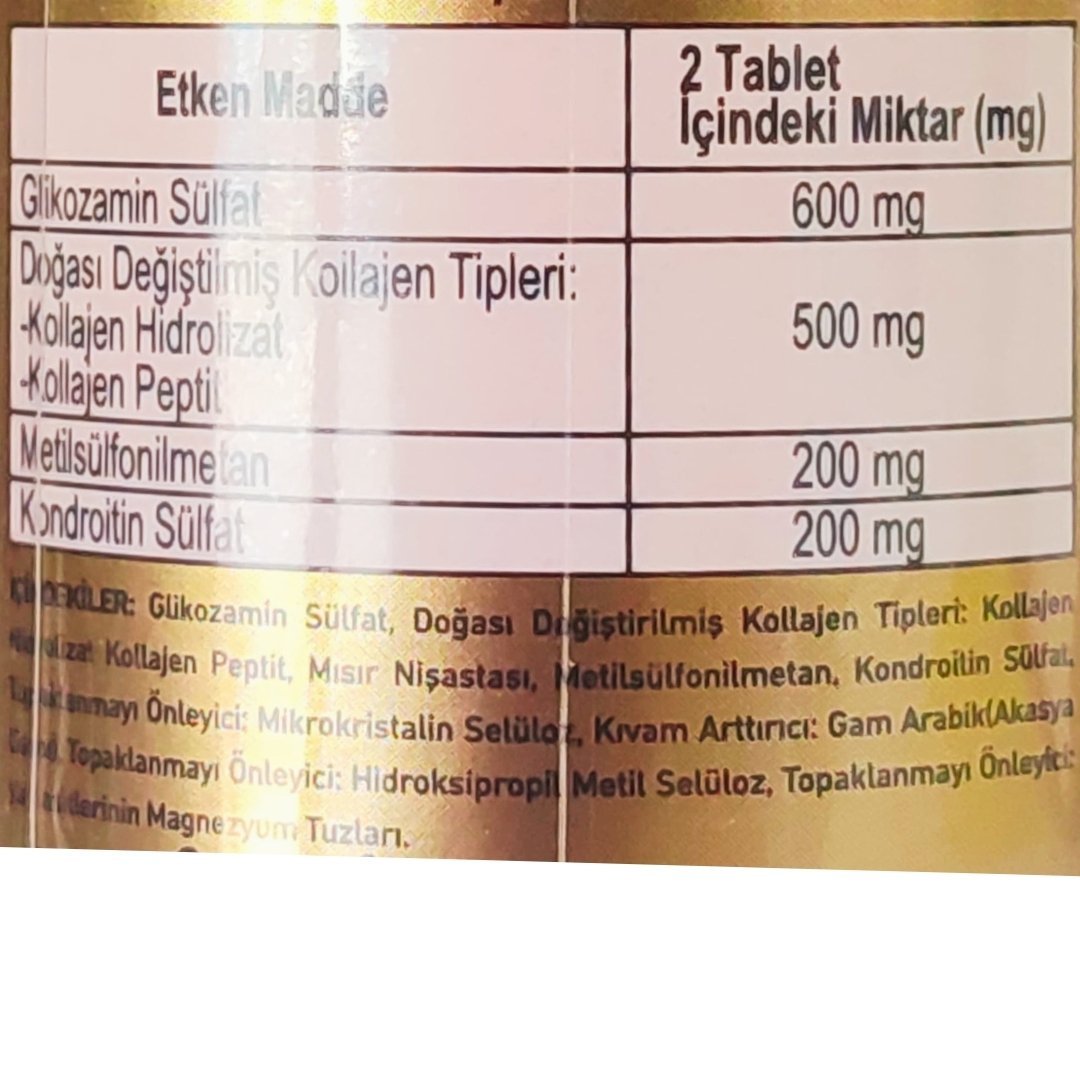 Moonlife Glucosamine Chondroitin Collagen Boswella MSM 60 Tablet