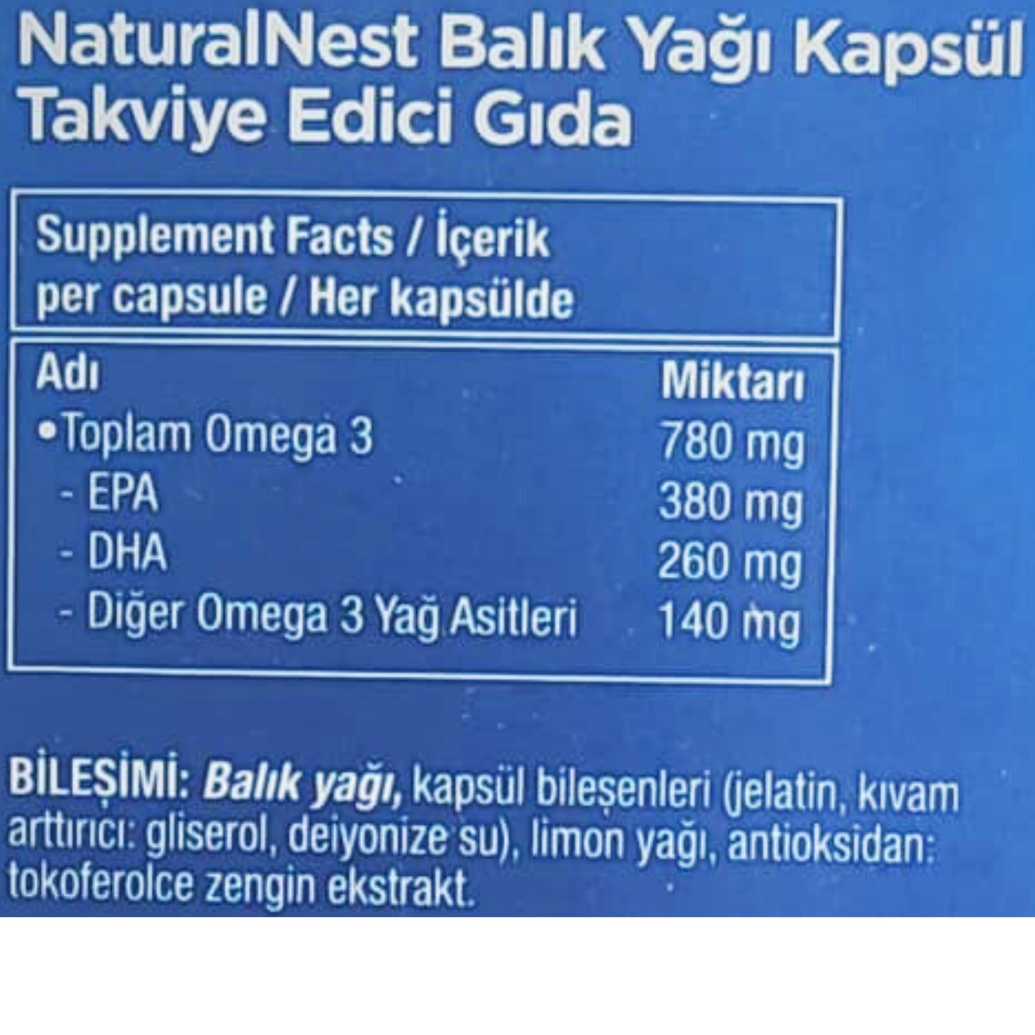 Naturalnest Omega 3 Avantajlı Paket 90 Kapsül