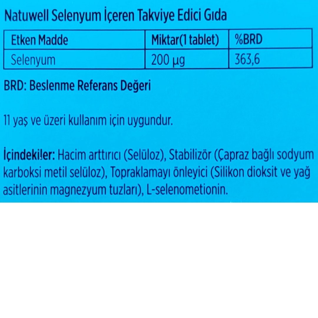 Natuwell Selenyum 200UG 45 Tablet - 3 Kutu