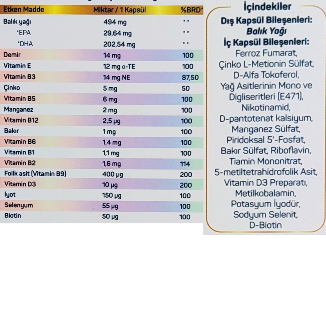 Nbtlife DuosVit VMO 30 Duo Kapsül
