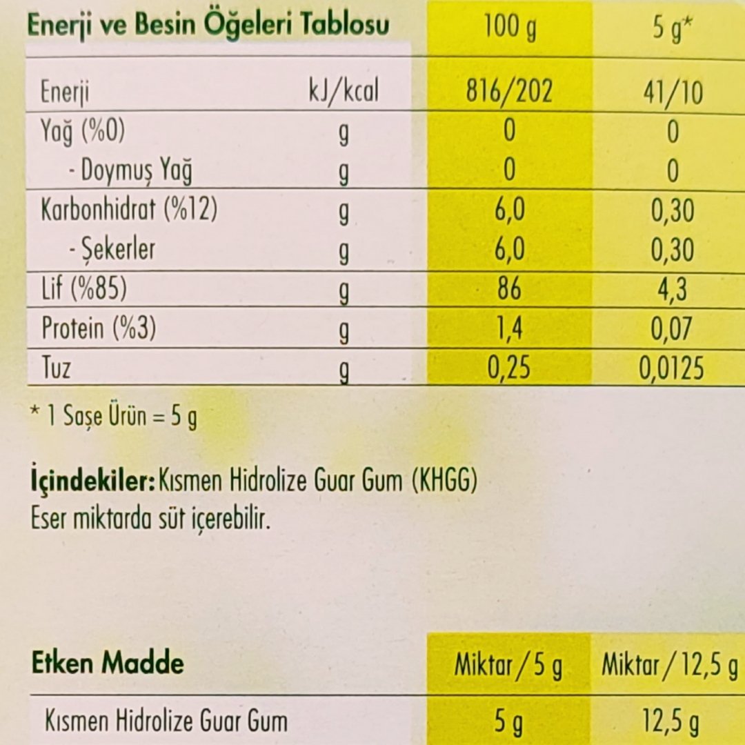 Nestle OptiFibre Bitkisel Lif Kaynağı 5 Gr x 10 Saşe