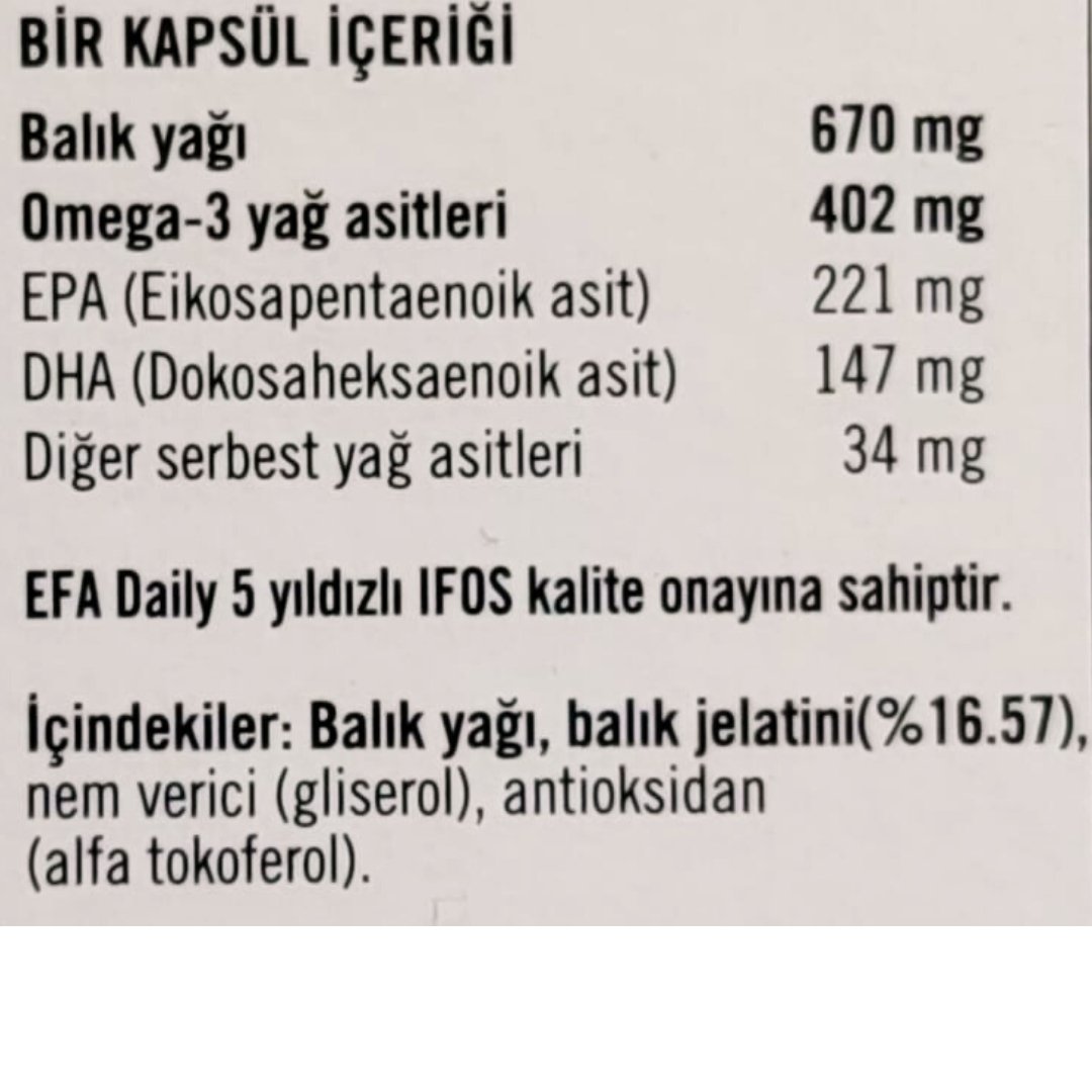 New Life EFA Daily 30 Kapsül