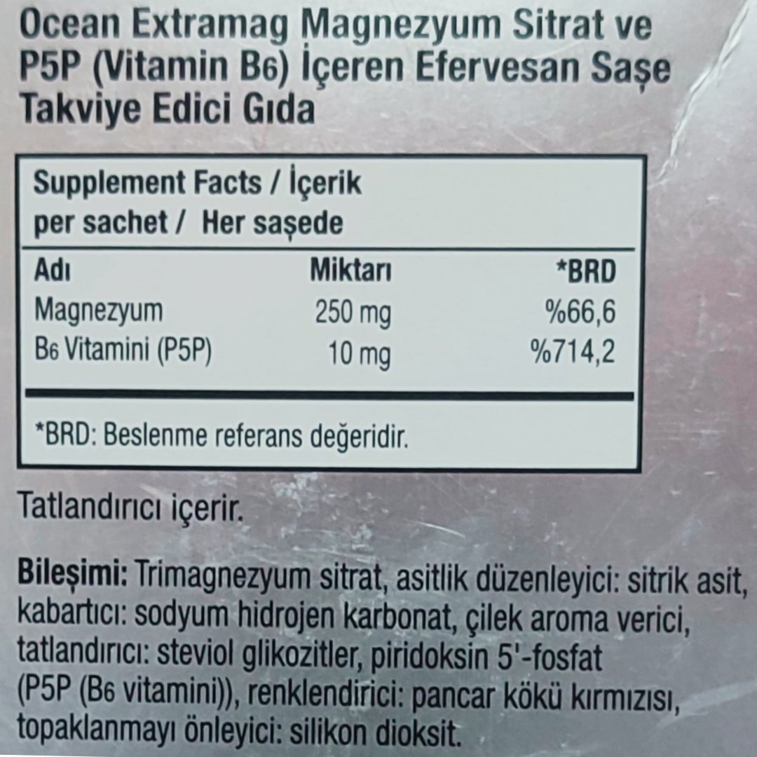 Ocean ExtraMag 30 Efervesan Saşe