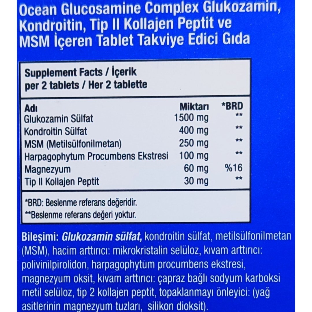 Ocean Glukozamin Komplex 60 Tablet