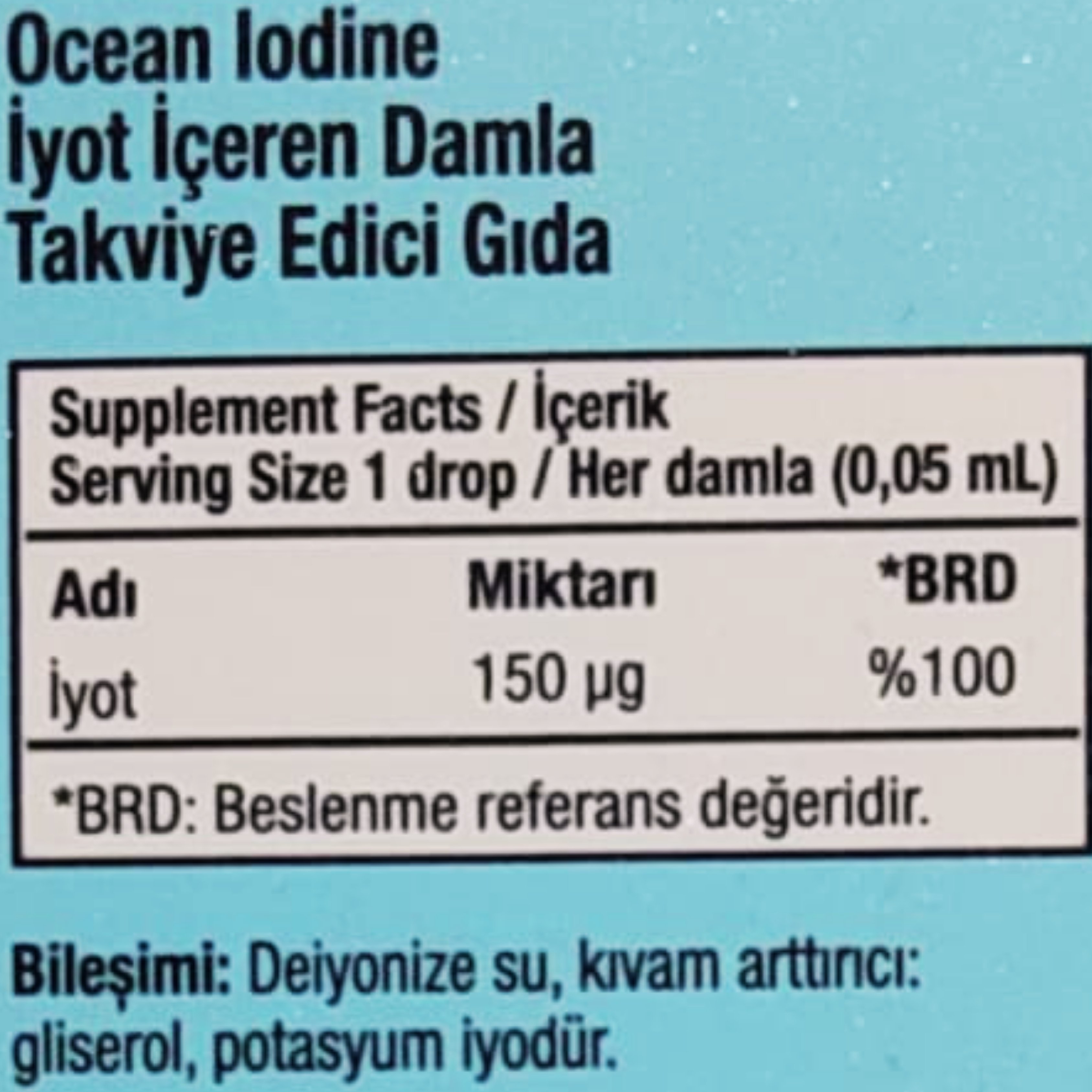 Ocean Iodine Damla 30 ml