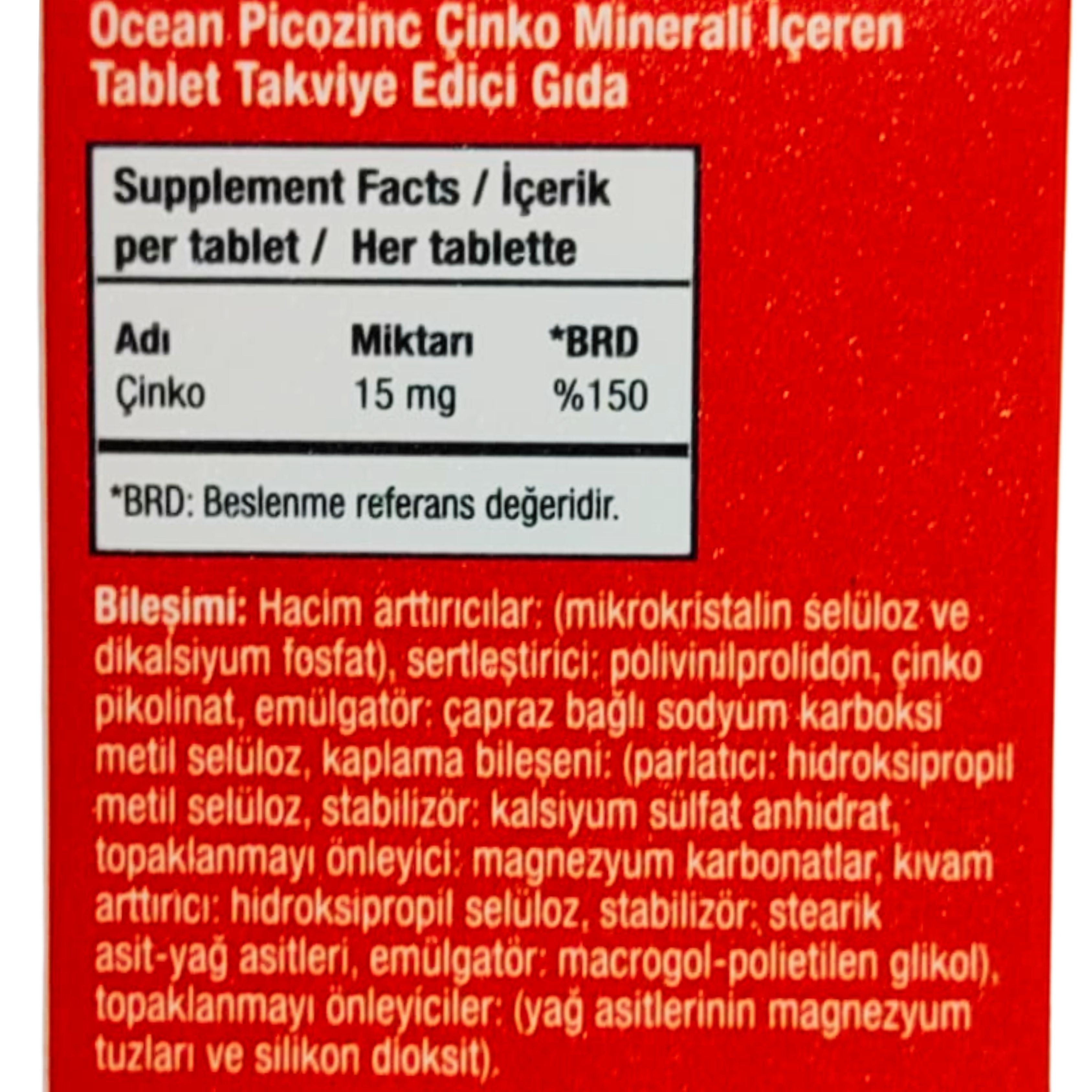 Ocean Picozinc 30 Tablet