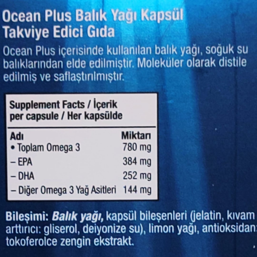 Ocean Plus 1200 mg 50 Kapsül