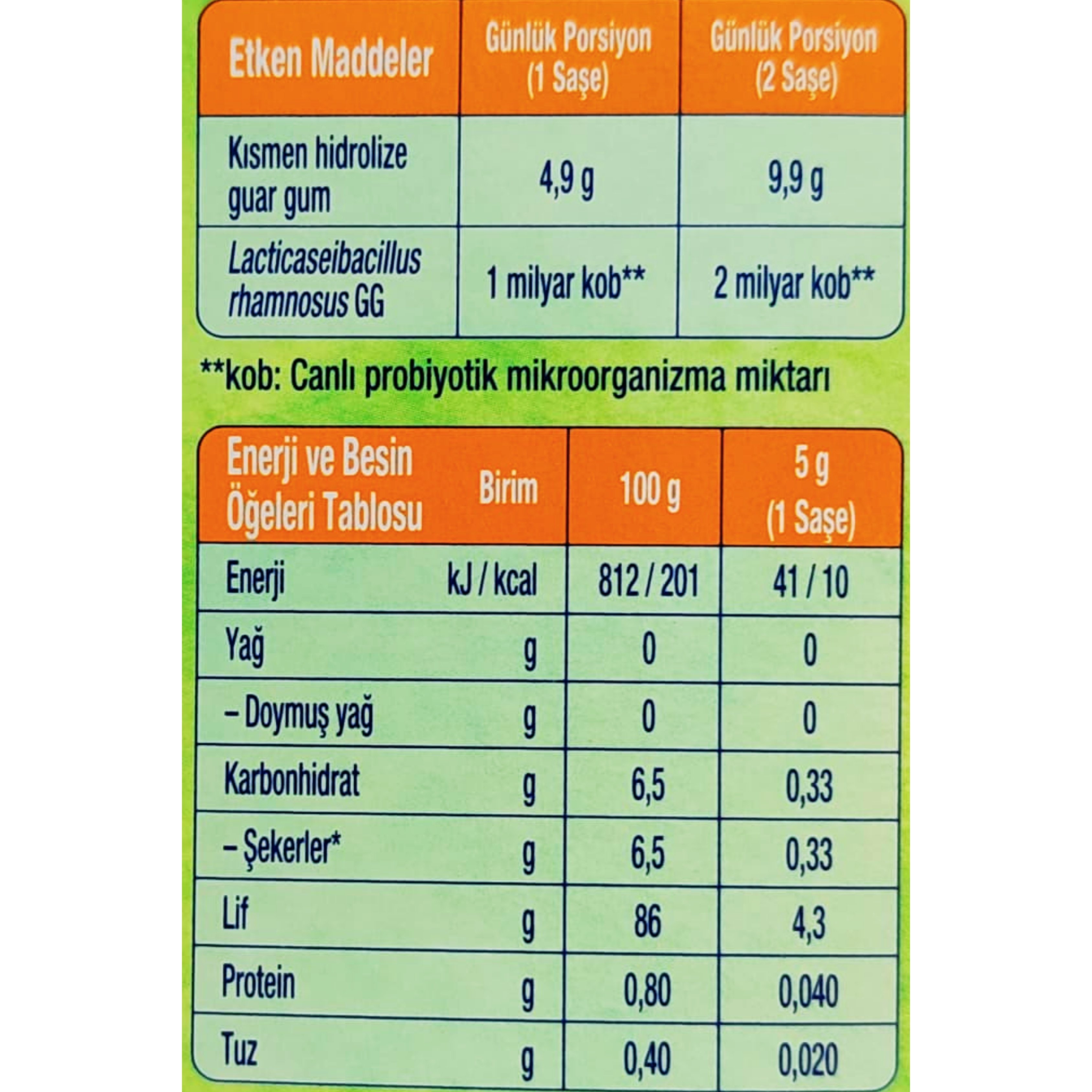 Opti Fibre Flora 5 gr x 10 Saşe