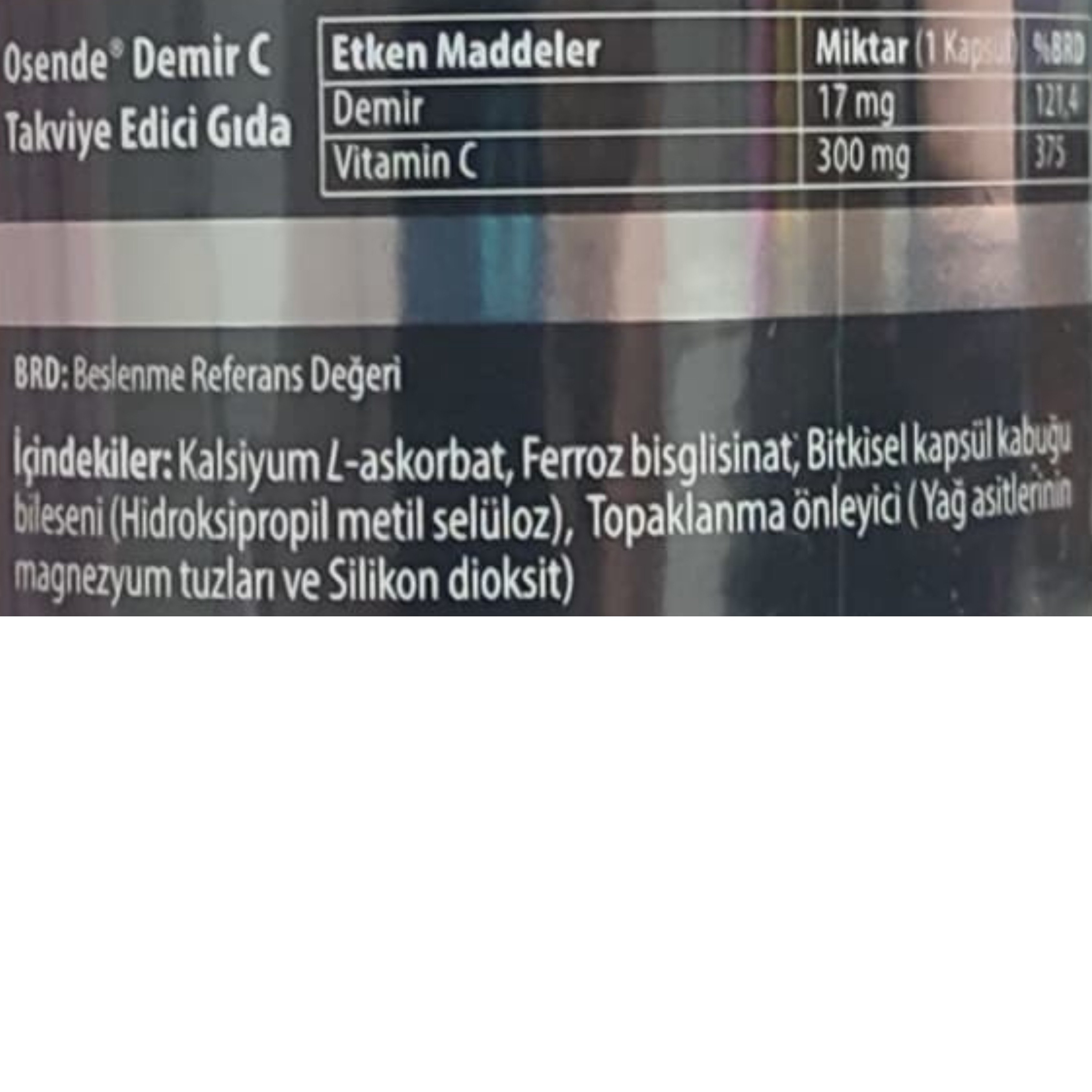 Osende Demir C 60 Kapsül